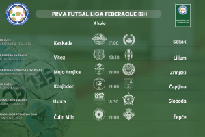 Službena lica 11. kola Prve futsal lige Federacije BiH