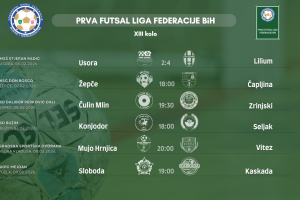 Rezultati 13. kola Prve futsal lige FBiH