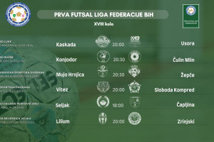 Rezultati 18. kola Prve futsal lige FBiH