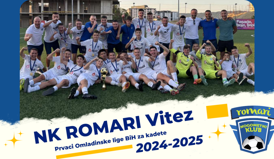 NK Romari Vitez prvak Omladinske lige BiH za kadete